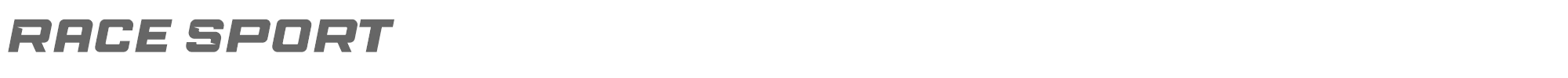 Sample characters Race Sport Font